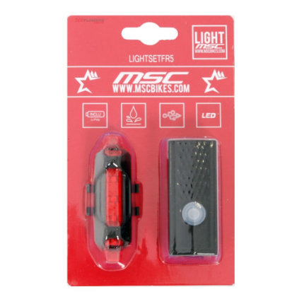 LUZ LED DELANTERA USB +TRASERA USB