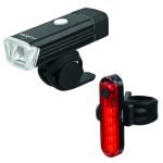 KIT LUCES FUNKEN PARA BICI LUZ DELANTERA 200 Lm + LUZ TRASERA 30Lm USB